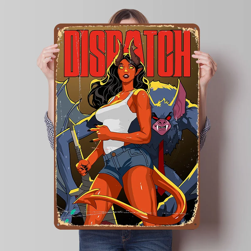 Dispatch Printed Poster Customized Wall Art Retro Vintage Metal Tin Signs for Home Mancave Decoration Gaming Bedroom Decorations