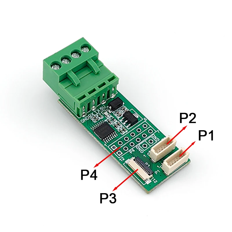 TTL-RS232 Converter Board For Fingerprint Module/Barcode Scanner Easy Testing