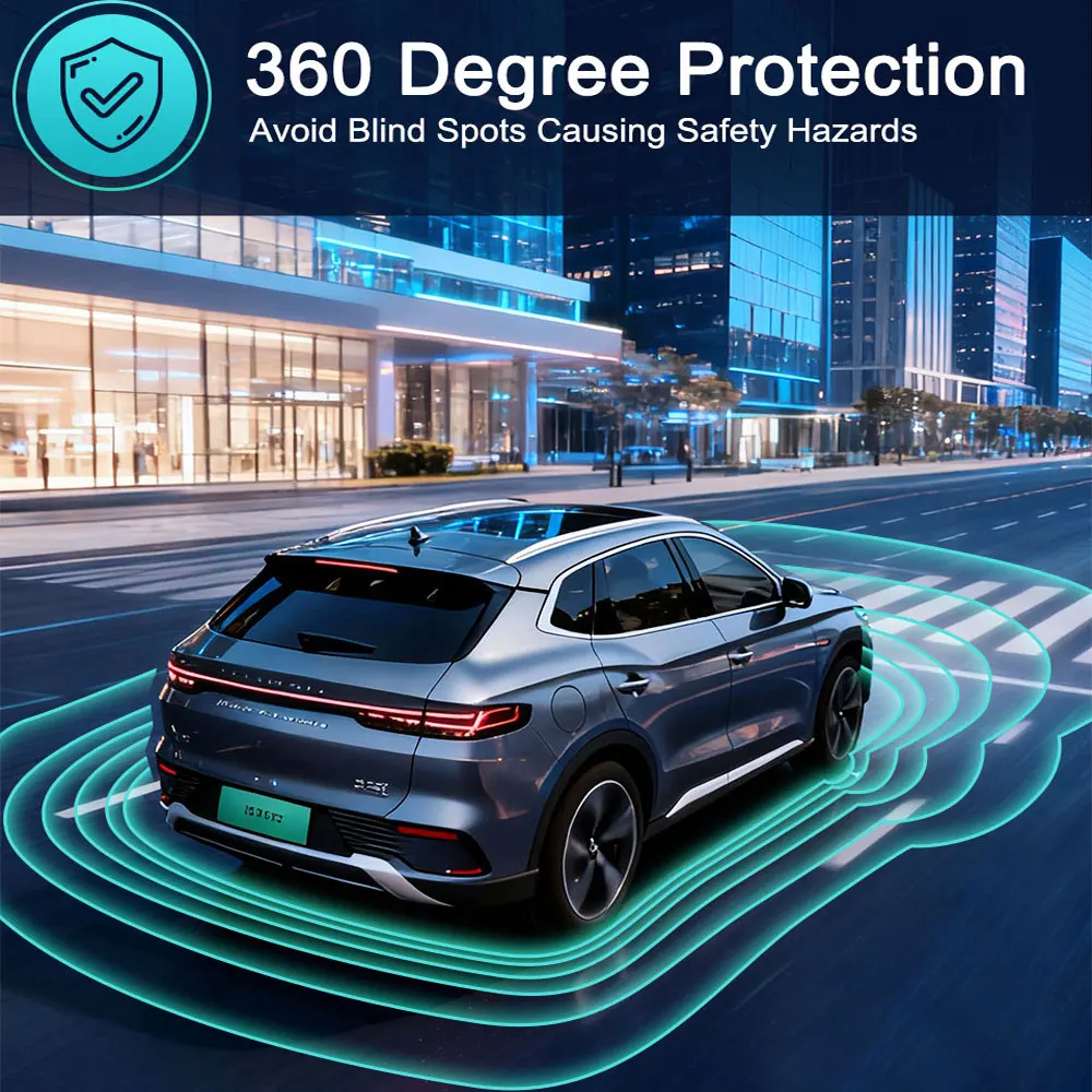3.5D Golden 1080P AHD 360 Degree Surround View Camera System BirdEye Panoramic 4 Way Monitoring DVR 12V Car Multi-angle Camera