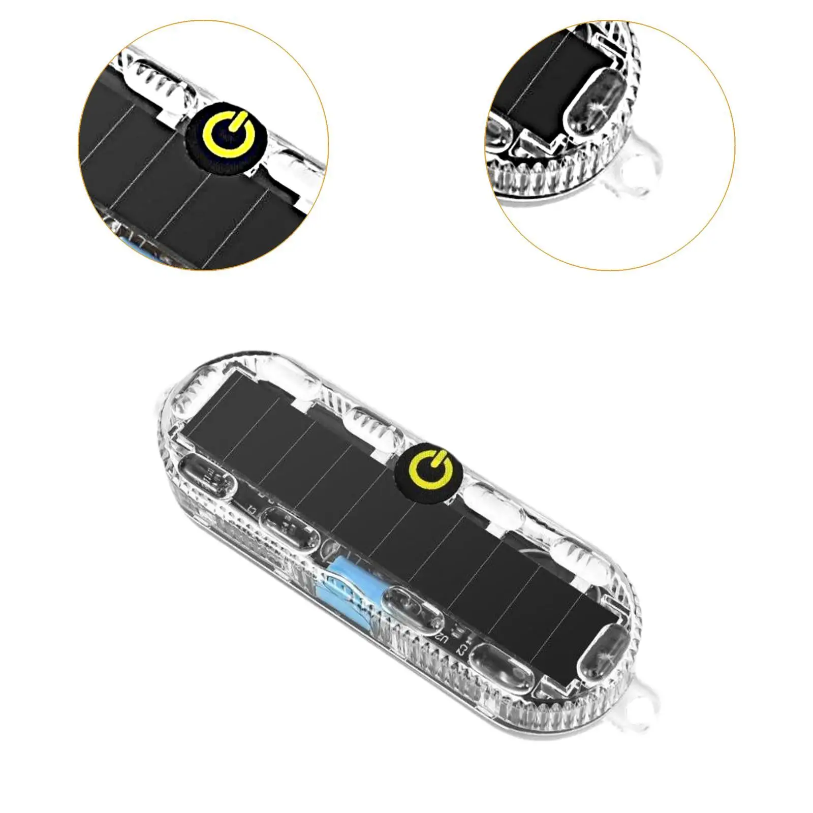 Solar Warning Lamp Light Taillight, LED Emergency Light Car Lamp Light, Solar Warning Lamp, for Outdoor Vehicle SUV Truck