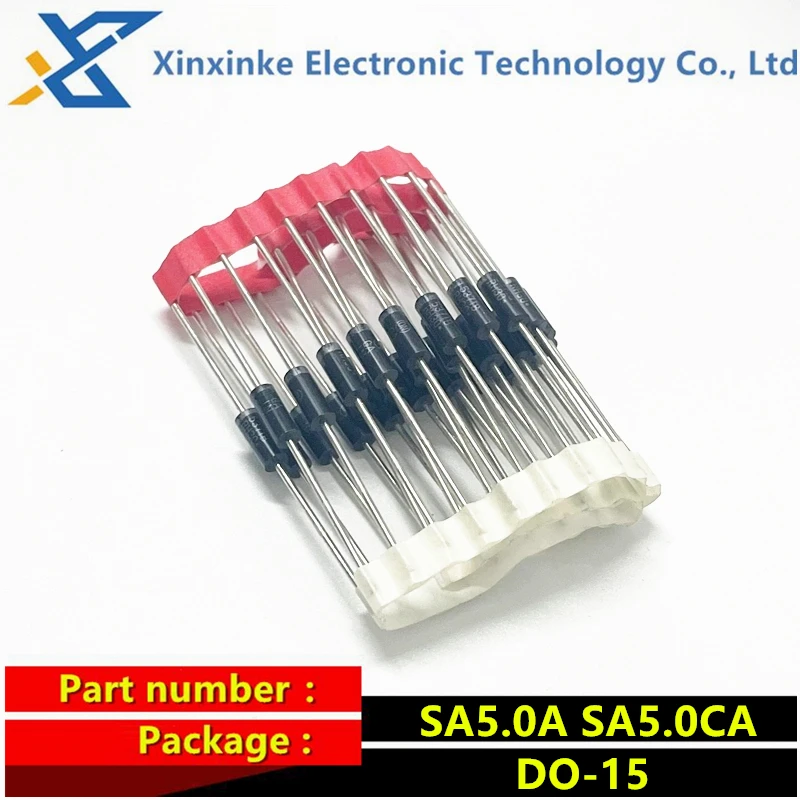 20PCS TVS Diode DO-15 Transient Tube SA5.0A SA6.0A SA12A SA26A SA7.0A SA7.5A SA9.1A SA22A SA24A SA18A SA10A