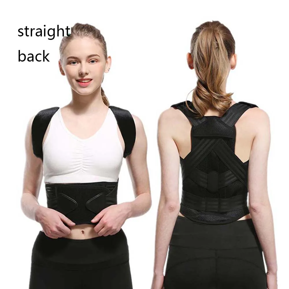 Adjustable Fully Back Shoulder Posture Corrector Belt Clavicle Spine Support Reshape Your Body Home Office Shoulder Neck Brace