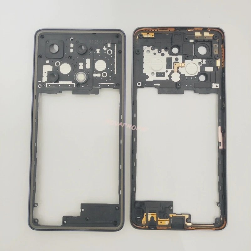 Back Battery Cover Rear Glass Panel Door Housing For Infinix Note 30 Pro X678B Middle Frame Case Bezel Plate Side Volume Button