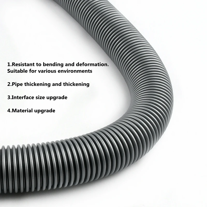 Size 32~40mm Length 0.8m 1m 1.2m 1.5m 2m 3m 4m 5m Plastic Washing Machine Drain Hose Dishwasher Drain Hose Extension Pipes