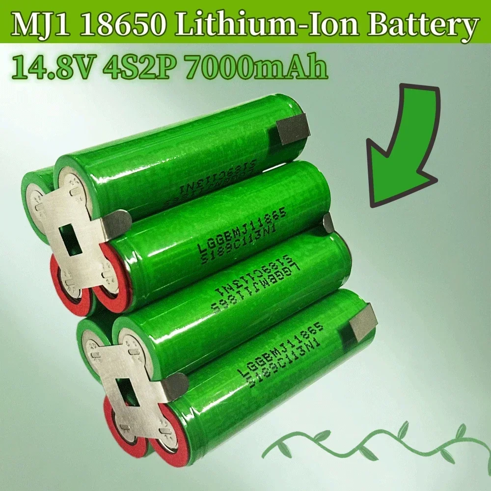 10.8 V/14.8V/18V 7000mAh MJ1 18650 High-quality Lithium-Ion Battery, for screwdriver, welding rod, 3S2P/4S2P/5S2P battery pack