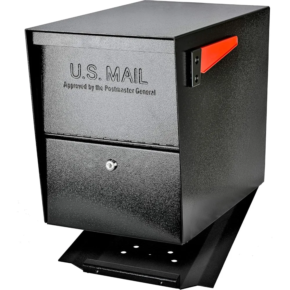 7206 Package Master Curbside Locking Security Mailbox | Black,Medium