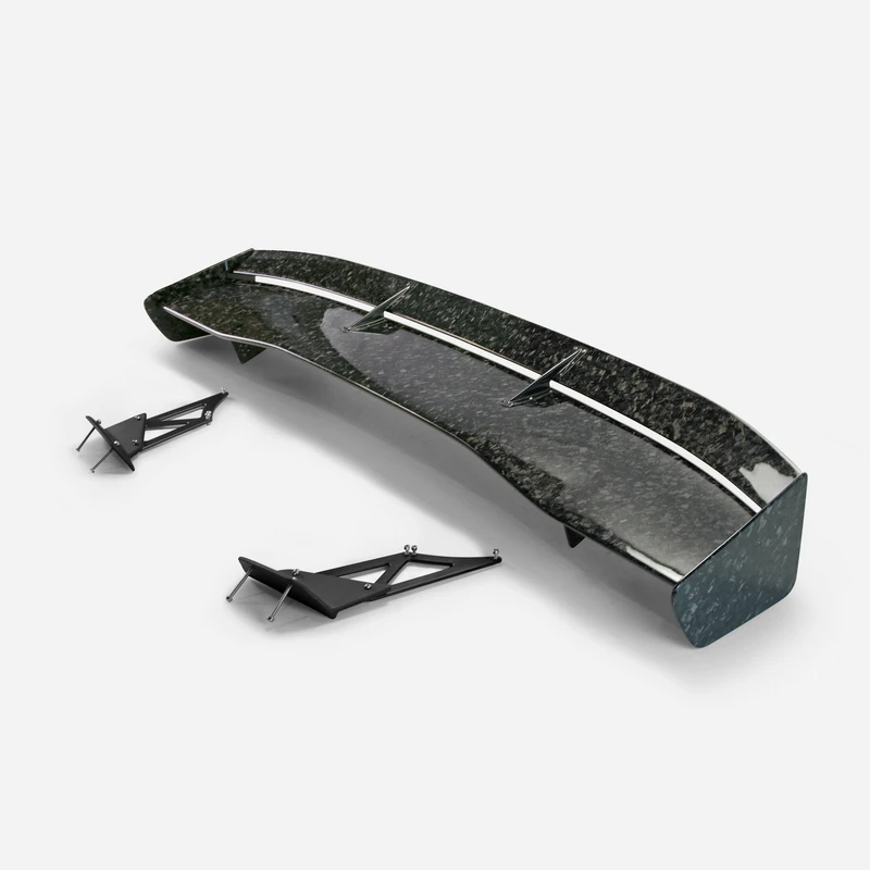 مناسبة لهوندا سيفيك FK8 نوع R لجناح صندوق السيارة الخلفي من ألياف الكربون #3