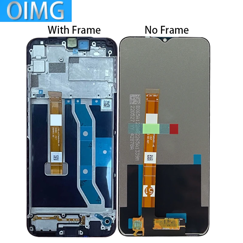 For Realme C12 Original LCD Display With Frame Screen Touch Panel Digitizer Replacement Parts RMX2189