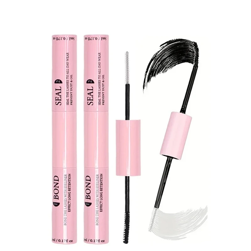 กาวและปิดผนึกขนตากาว 2-in-1, เหมาะสําหรับ DIY กลุ่มขนตา, เครื่องมือแต่งหน้าขนตาปลอมในครัวเรือน