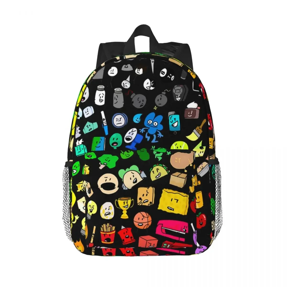 Classic BFDI Inanimate Insanity All Characters Backpacks Teenager Bookbag Children Bags Laptop Rucksack Shoulder Bag