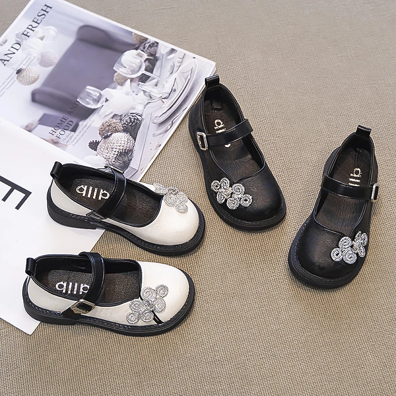 

Spring Autumn New Girls Mary Jane Shoes Fashion Versatile Children's Princess Leather Shoes Performance Kids Causal Hanfu Flats