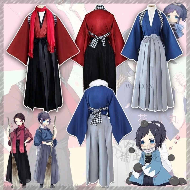 Kashuu Kiyomitsu Yamatonokami Yasusada Anime Game Touken Ranbu Online Cosplay Uniform Prop Wig Japanese Kimono Scarf Women Men