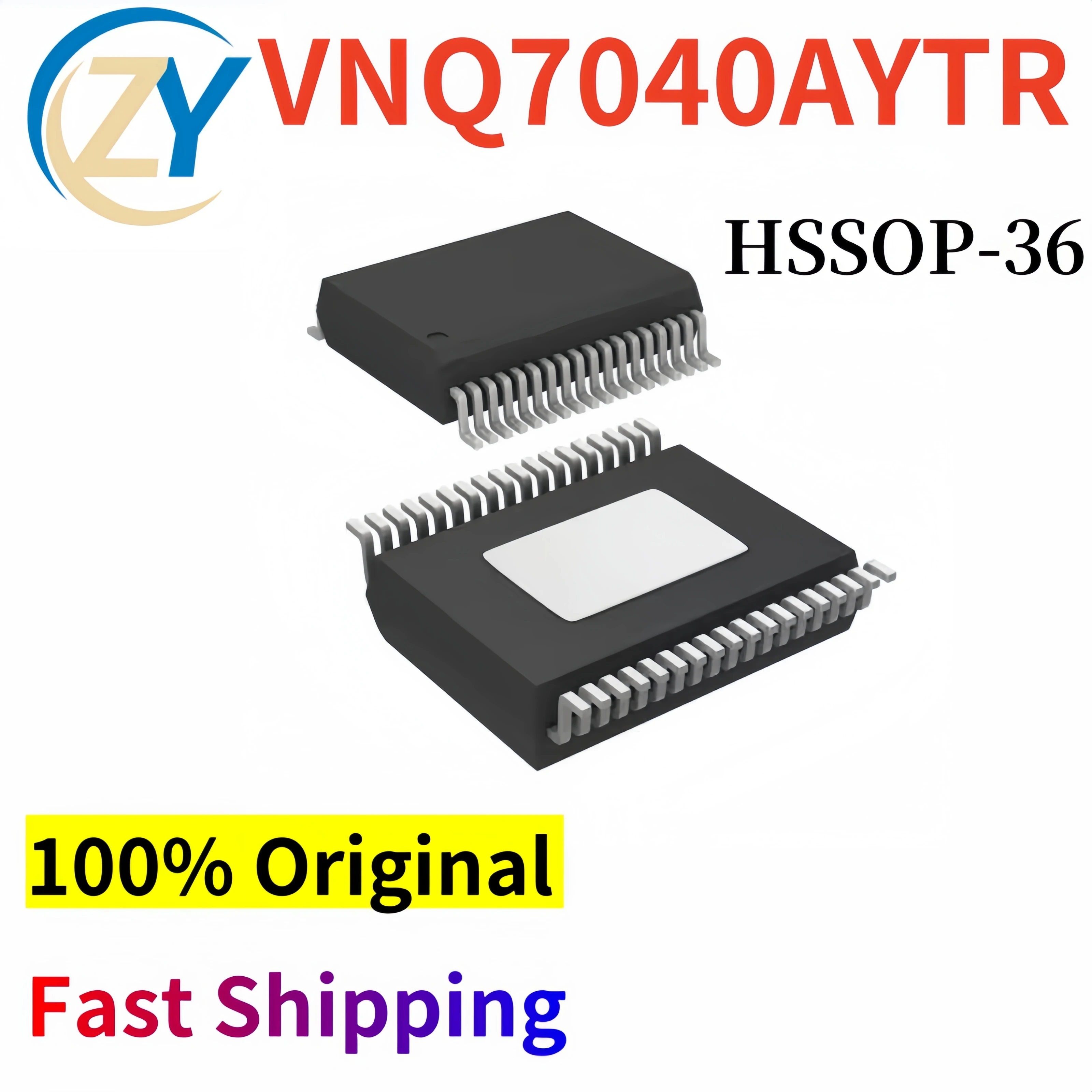 ไดร์เวอร์ประตู VNQ7040AYTR ดั้งเดิม100% VNQ7040รับประกันคุณภาพ HSSOP36 & มีในสต็อก