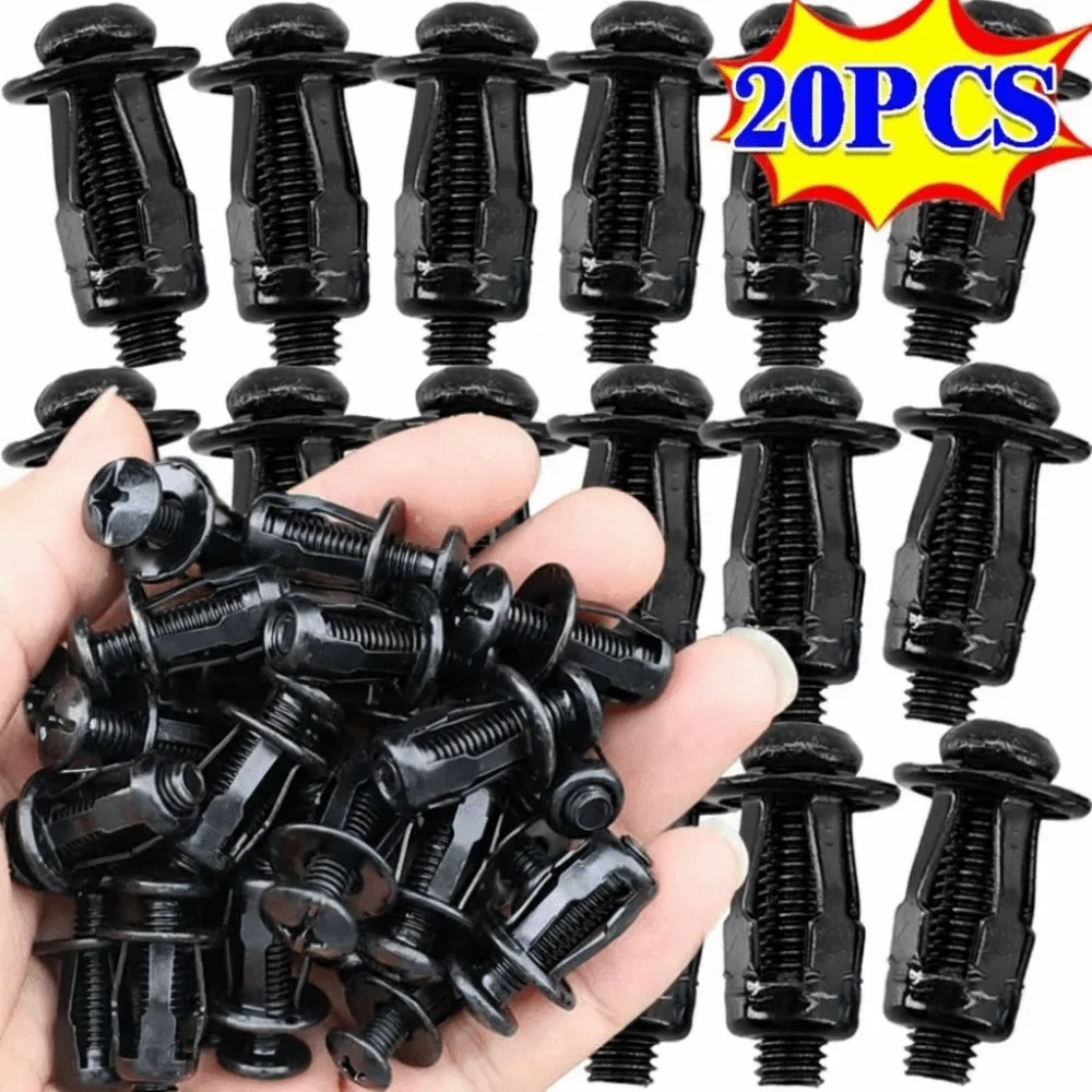 20PCS Metal Material Rivet Nut Kit Threaded Insert Petal Shape Expansion Rivet Nut Self-Locking Nuts Clamp Lock Design