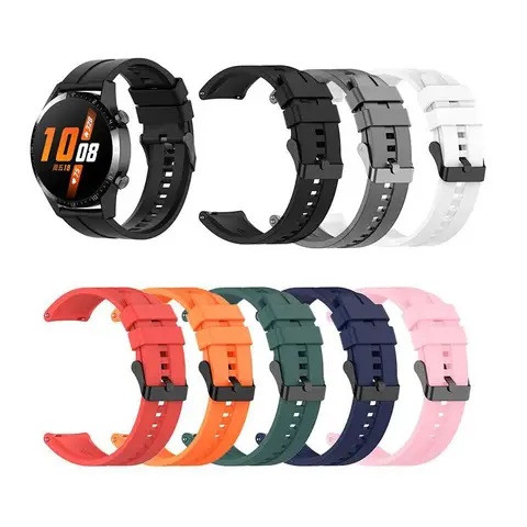 20mm/22mm Silicone Watch Strap Quick Release Waterproof Soft Rubber Smart Watch Band Wrist for Samsung Galaxy Huawei GT4/GT2/GT3