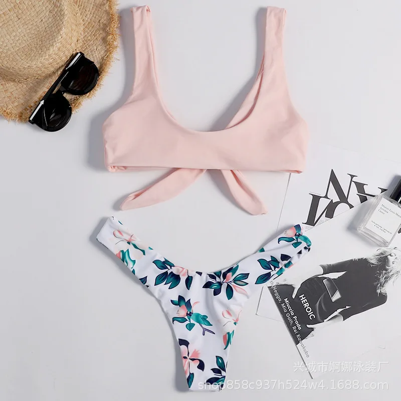 

Women's Sexy Push-Up Bikini Swimsuit Sexy pink fashionable two-piece swimsuit