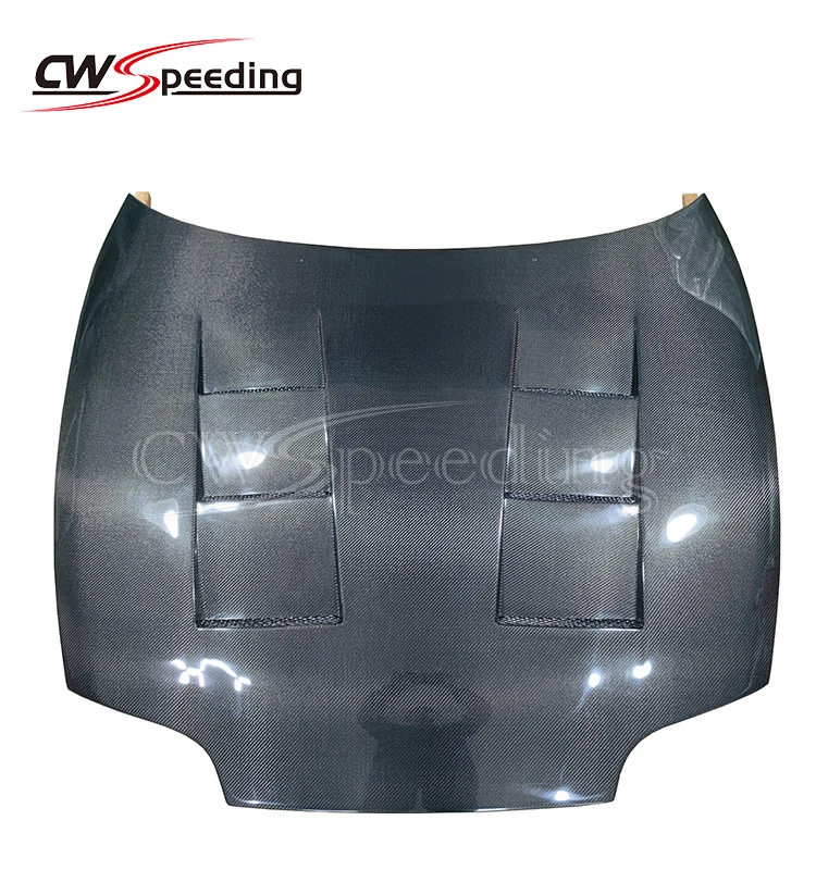 

T STYLE CARBON FIBER ENGINE HOOD BONNET for 1993-2002 TOYOTA SUPRA A80