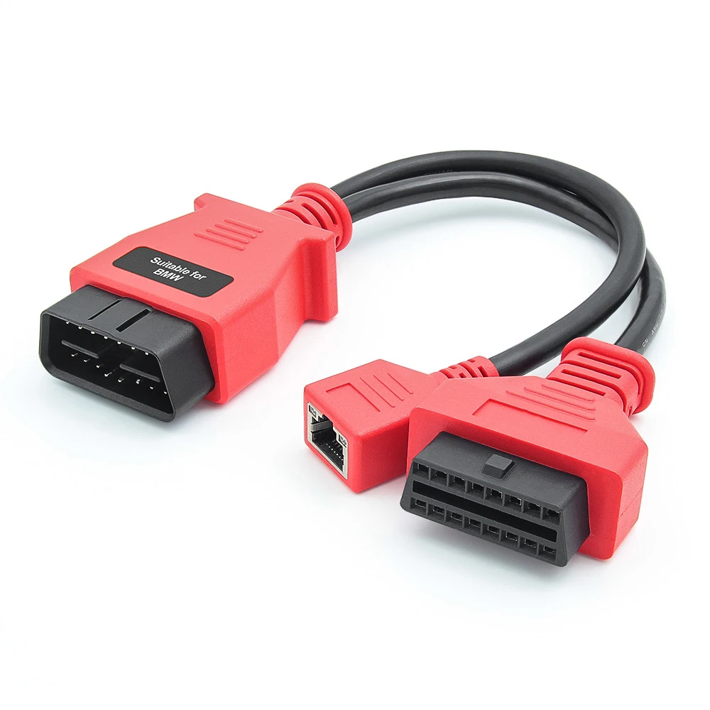 Ethernet-кабель для программирования BMW серии F работает с Autel MS908 PRO/MS908S PRO/MaxiSys Elite/IM608 16-контактный адаптерный кабель для BMW