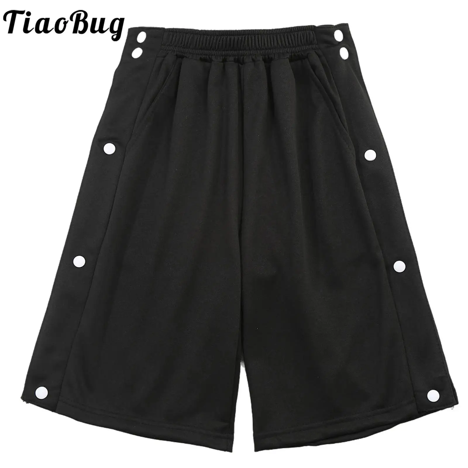 

Men Daily Casual Loose Shorts Elastic Waistband Side Pockets Fifth Pants Basketball Gym Sports Running Comfortable Shorts