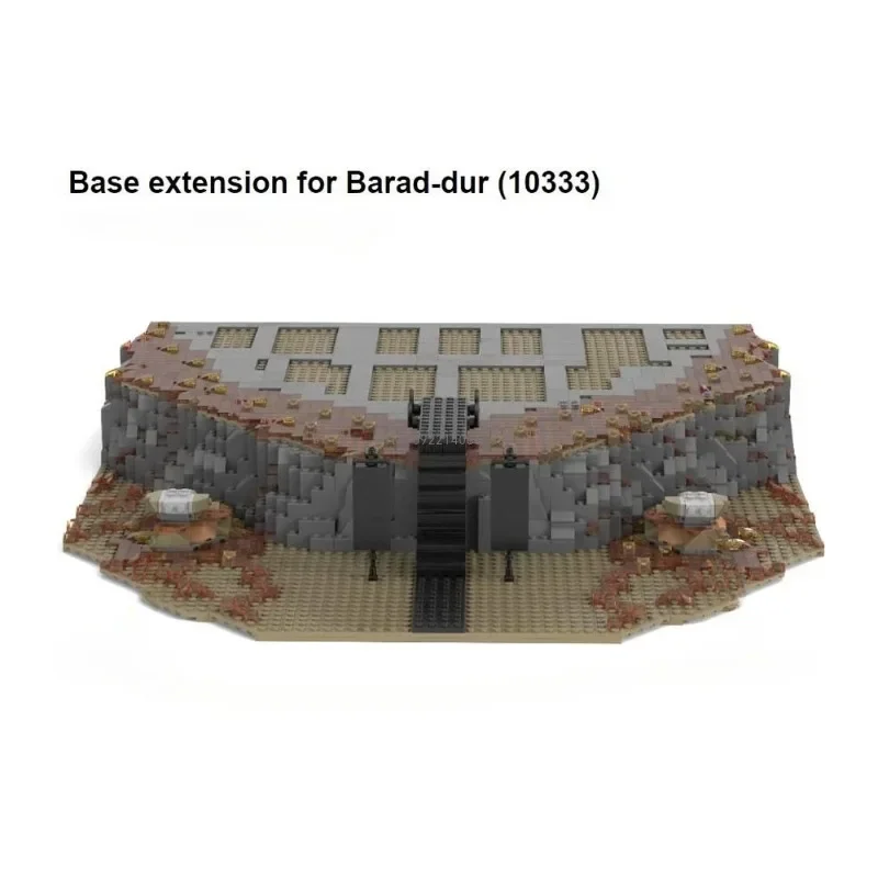 

1602pcs Creative Black Tower Base Extension Building Blocks Model Kits Moc Bricks Toys For Gifts For Children Compatible 10333