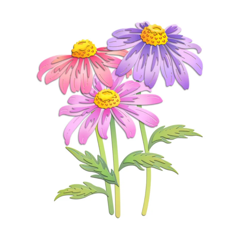 

Flower-Shaped Carbon Steel Cutting Dies for Crafting Cards and Paper Art, Metal Embossing