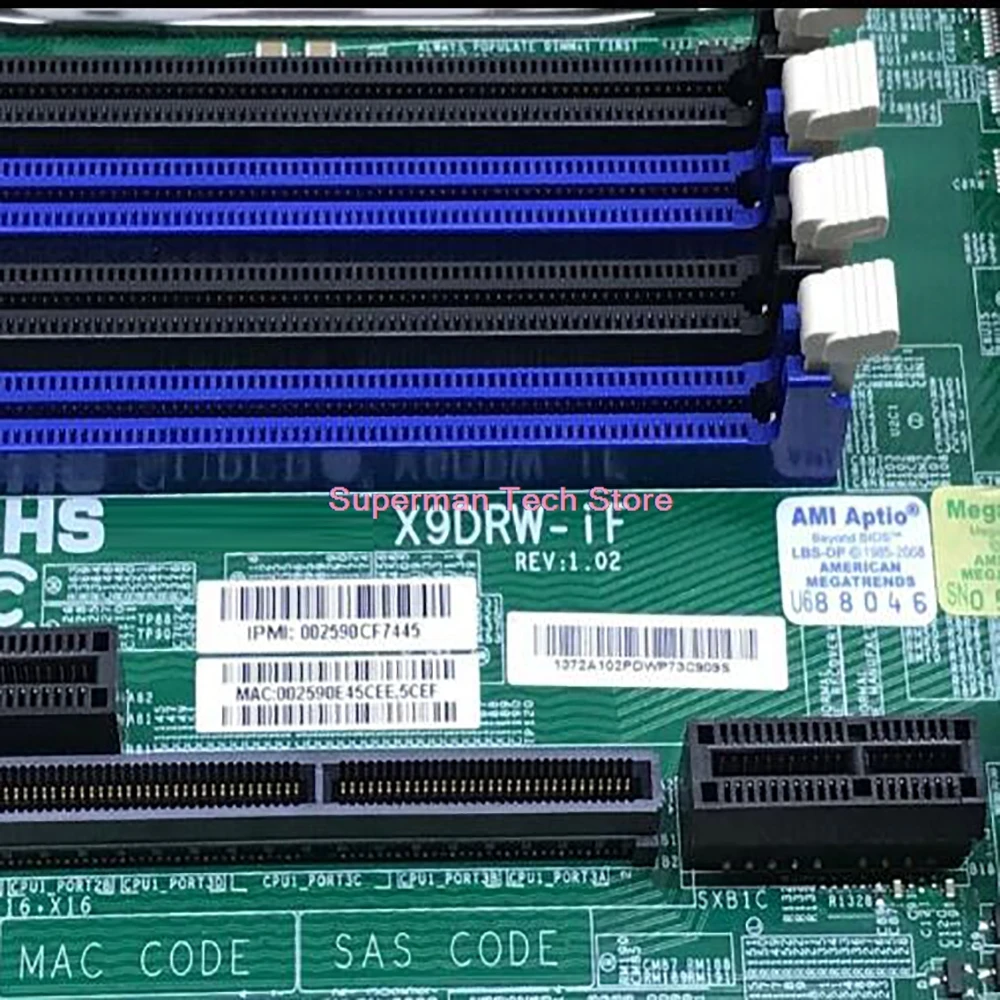 X9DRW-iF For Supermicro Server Motherboard Xeon E5-2600 V1/V2 Family DDR3 LGA2011