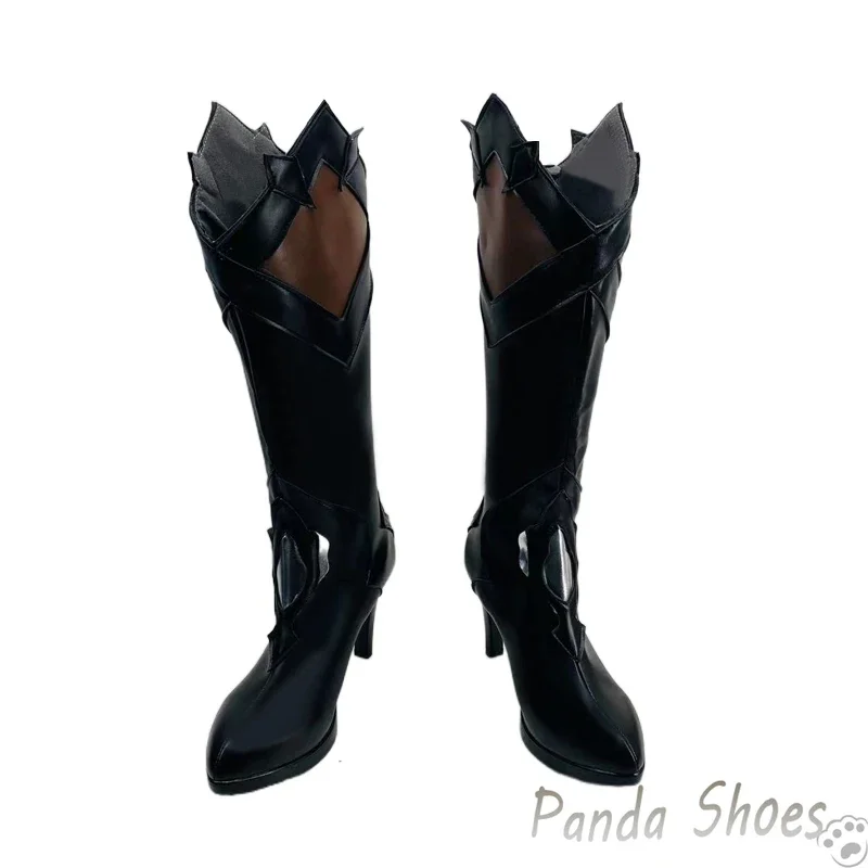 هونكاي: أحذية ستار ريل بلاك سواام التأثيرية لعبة الرسوم المتحركة كوس أحذية طويلة أزياء تنكرية كوميدية أحذية الدعامة لحفلات الهالوين #5