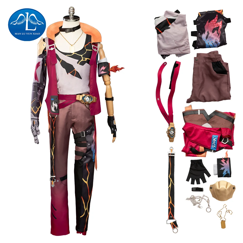 

Honkai Star Rail Luka Cosplay Costume Outfit Uniform Full Set With Accessories Luka Halloween Cosplay Costume Sets