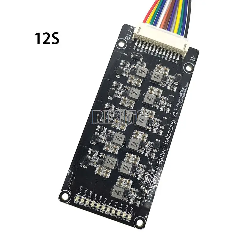 BMS 8S 9S 10S 12S aktywny płyta wyważająca 1. 2a Lifepo4 Lipo Lipo-jonowy moduł korektora energii