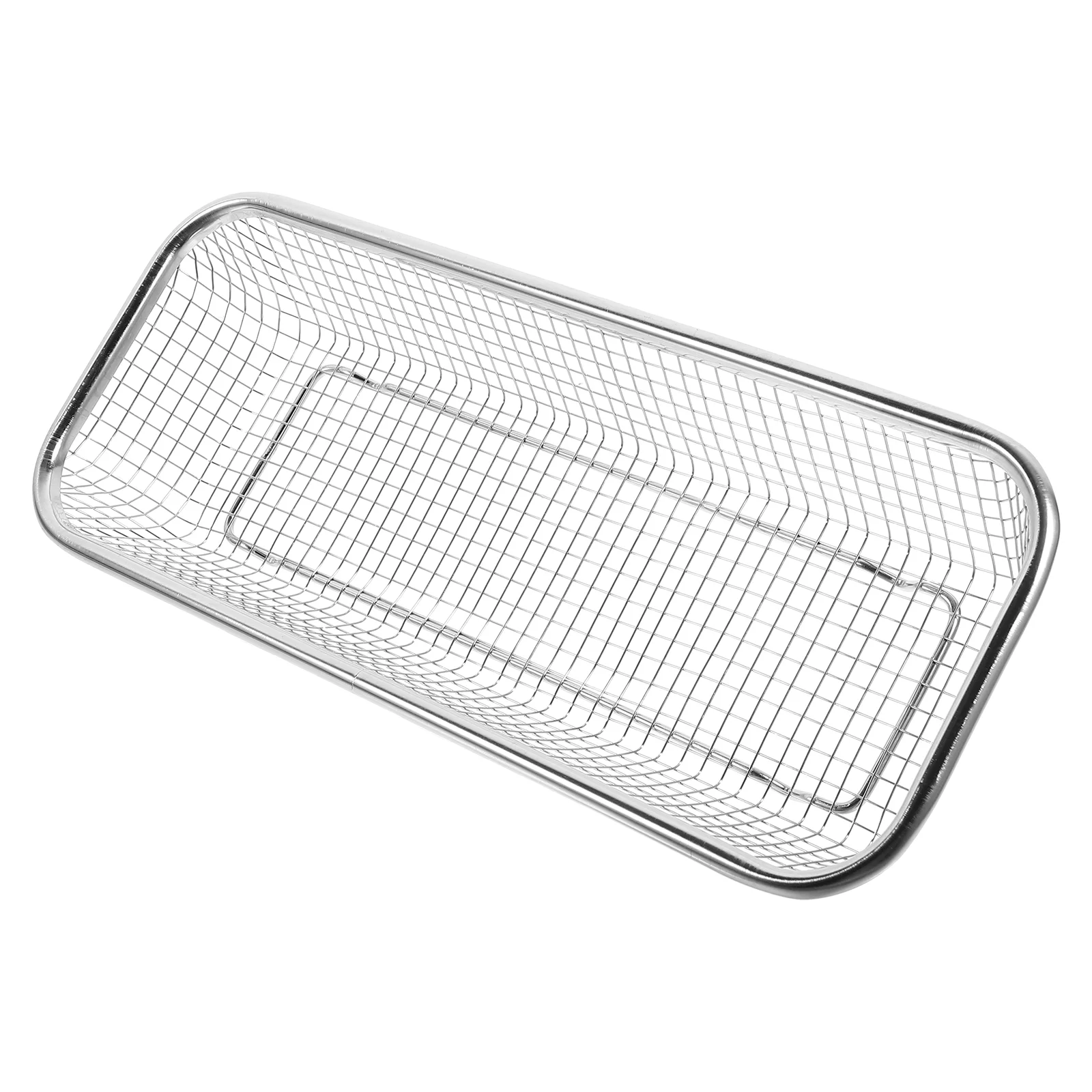 

Kitchen Basket Fruit and Vegetable Storage Stainless Steel Drain Baskets for Shelves