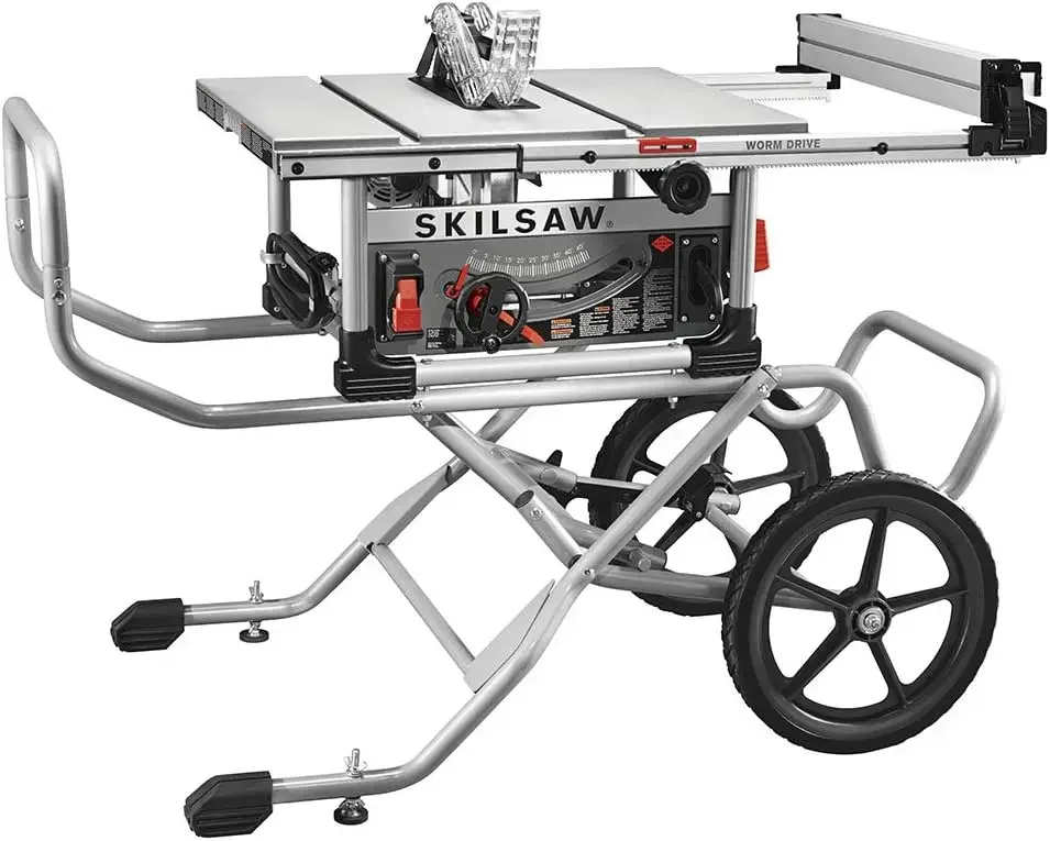 

CXCYSKIL 10 Inch Heavy Duty Worm Drive Table Saw with Stand