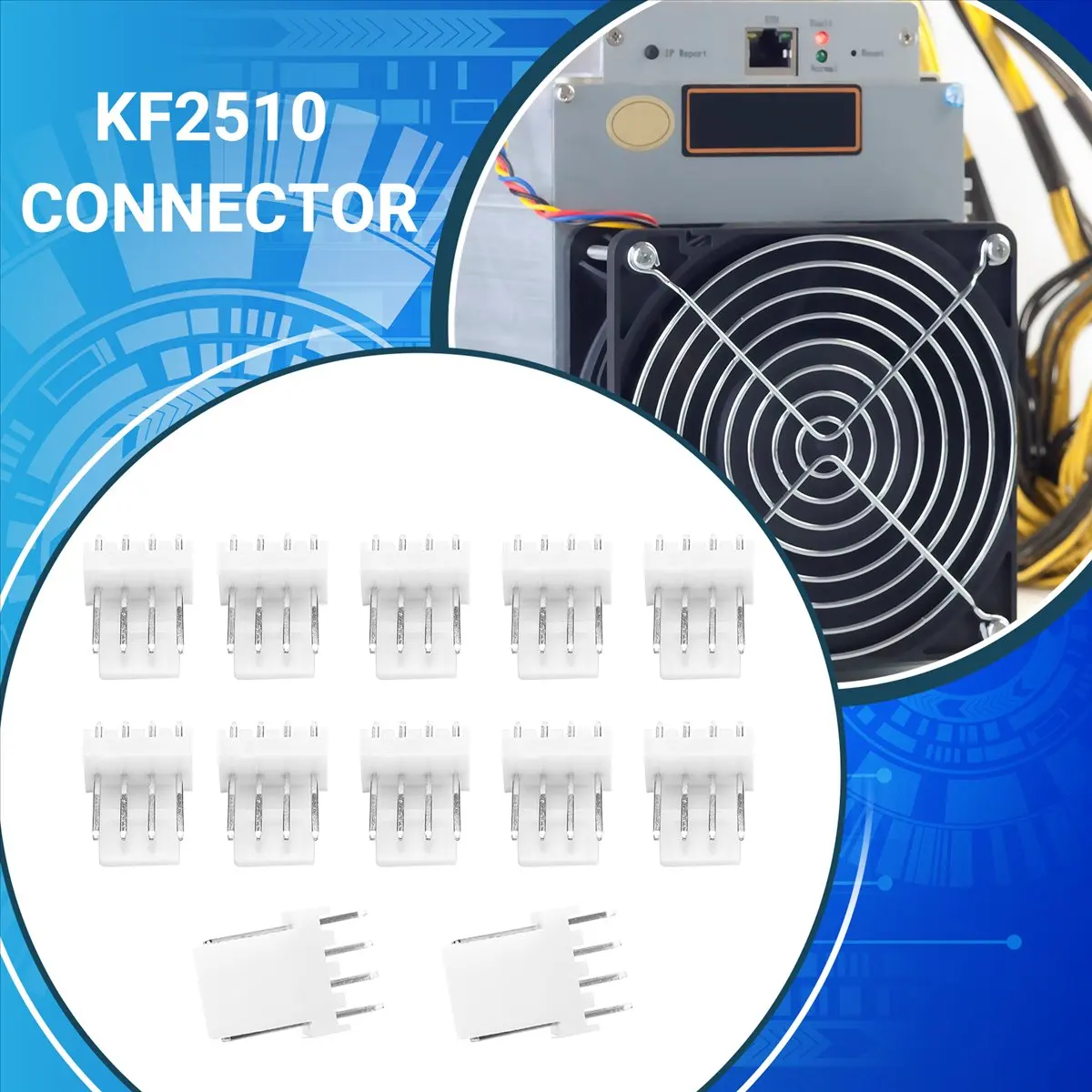 Super Hot Sale Brand 100Pcs KF2510 Connector for ASIC Miner Antminer S9 Z9 Z15 L3+ DR3 T2T