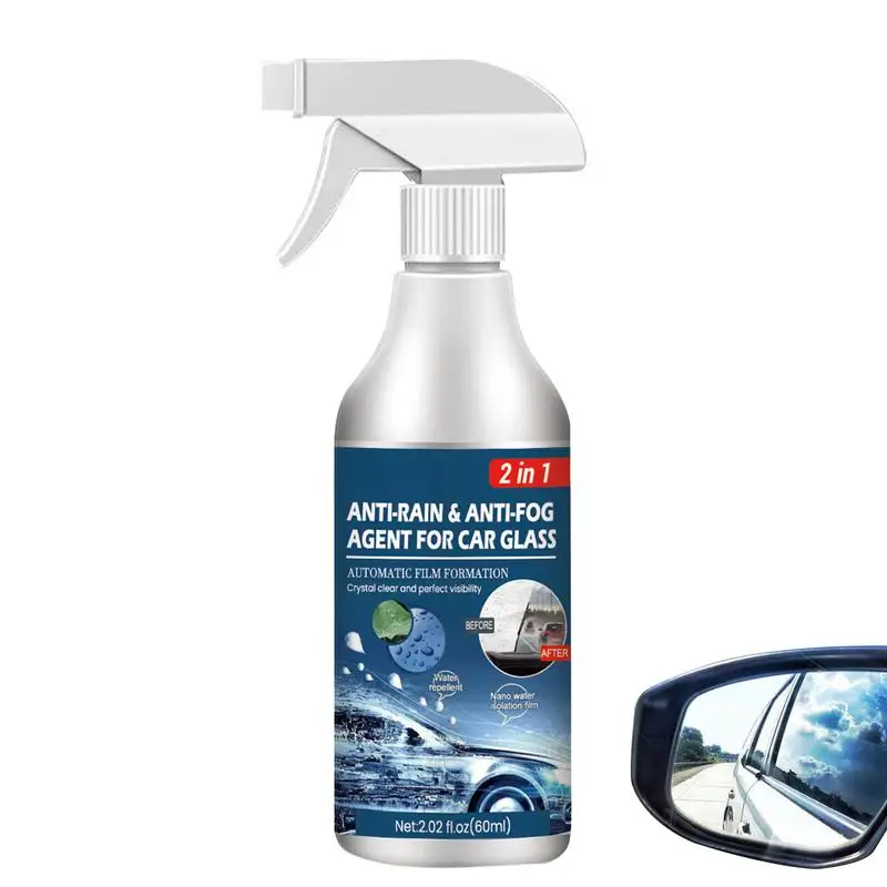 Anti-Beschlag-Regenabweisendes Spray, tragbares Autoglas, regensicheres Antibeschlag-Beschichtungsmittel, langlebig, für Windschutzscheiben-Rückspiegel