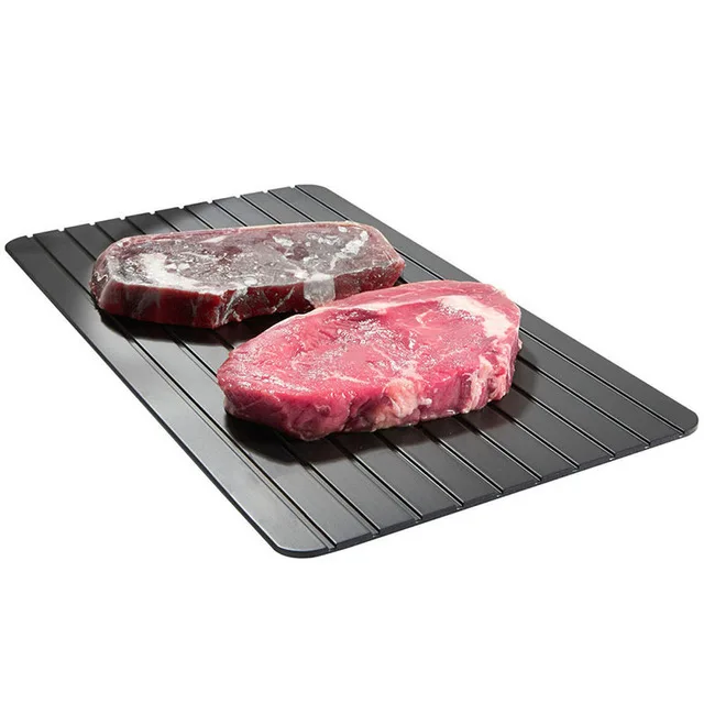 Quick thawing plate kitchen household chopping board meat steak quick thawing plate space aluminum plate deicing artifact