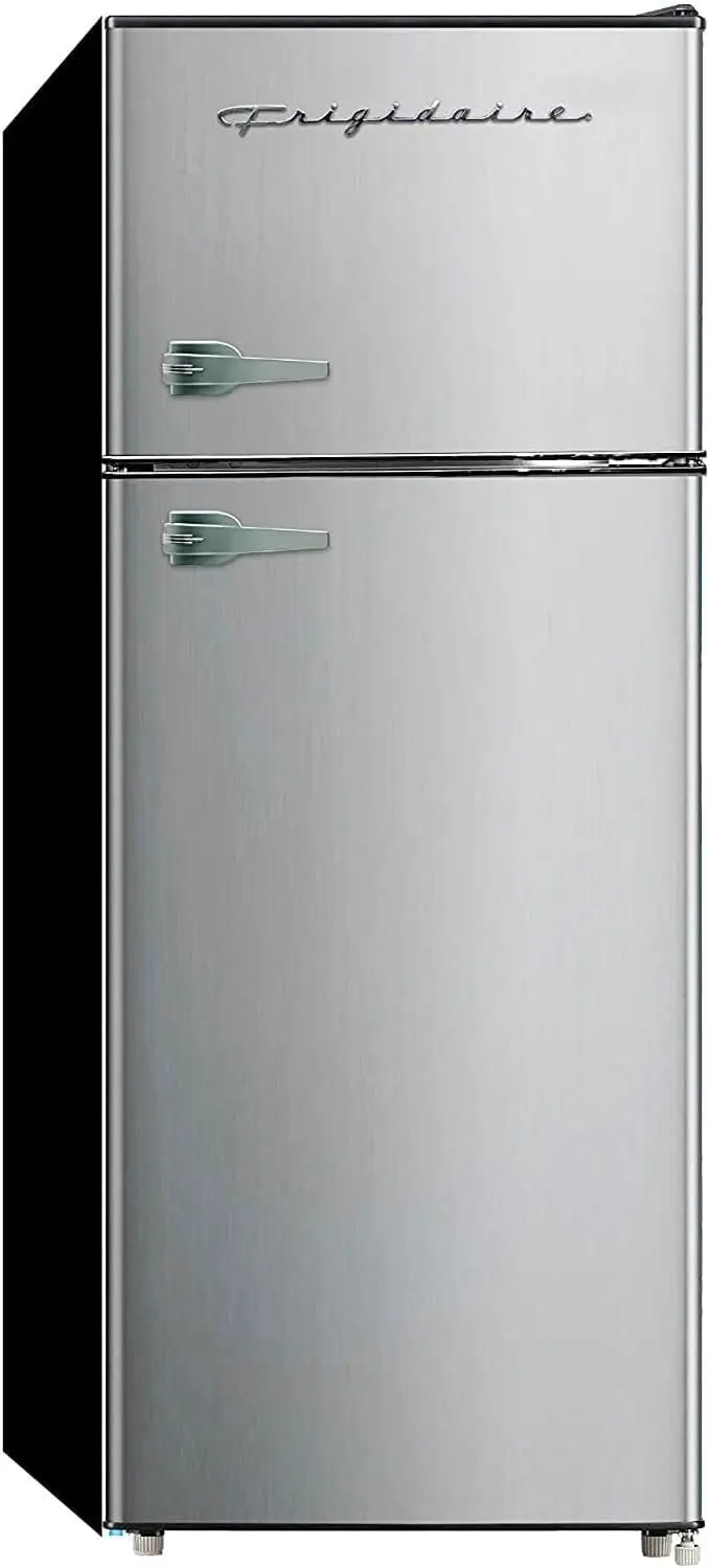 2 Door Apartment Size Refrigerator with Freezer Combo, 7.5 cu ft, Platinum Series, Stainless Steel-21.5