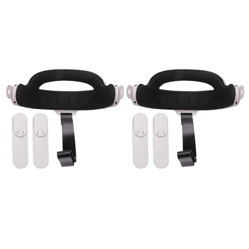 

2X VR Headband For Oculus Quest 2, For Elite Strap Adjustable Clockwork Knob Non-Slip Head Strap VR Accessories