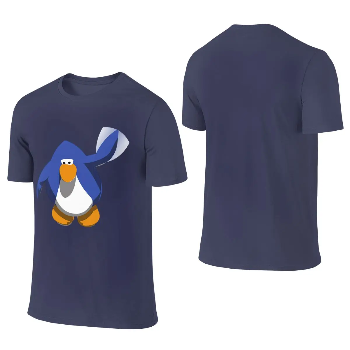 Wave Club Penguin Cloud-Like Feeling Reversible T-shirt Hong Kong Retro   Cotton Tee