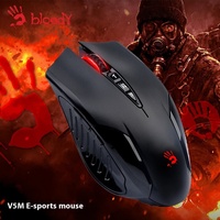 A4TECh Bloody V5m Mouse Wired Macros Programming 3200dpi Gaming Notebook Mouse Both Hands E-Sport Gaming Player Office Boys Gift