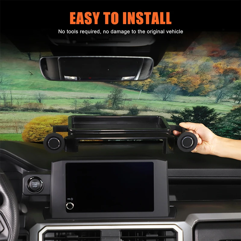 

Для Toyota Tacoma 2024 2025 Автомобильная центральная консоль, навигационный экран, держатель для телефона, кронштейн, ящик для хранения бумажных полотенец, аксессуары