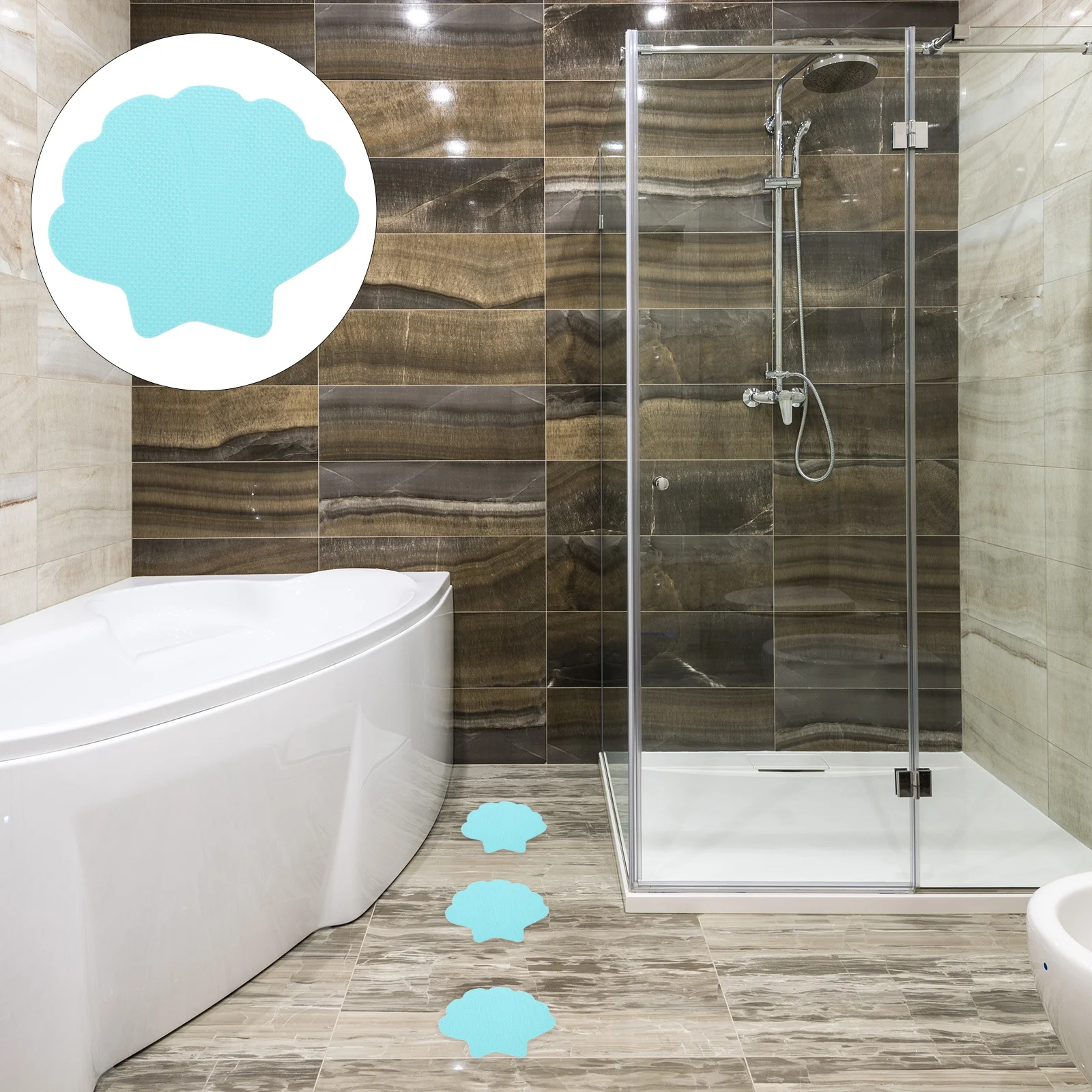 

1Set Anti-Slip Stickers Cute Shell Pattern Self-Adhesive Bathtub Decals for Kids Bath Time Safety Non-Skid Bathroom Surface Grip
