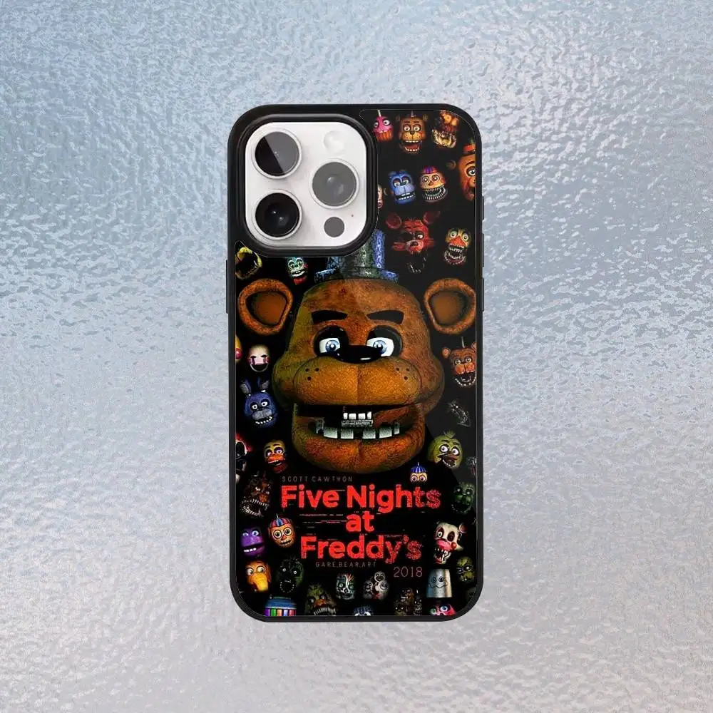 Funda de teléfono Five-Nights-At-Freddys F-Fnaf para iPhone 17,16,15,14,13,12,11 Plus,Pro Max, funda de carga inalámbrica magnética