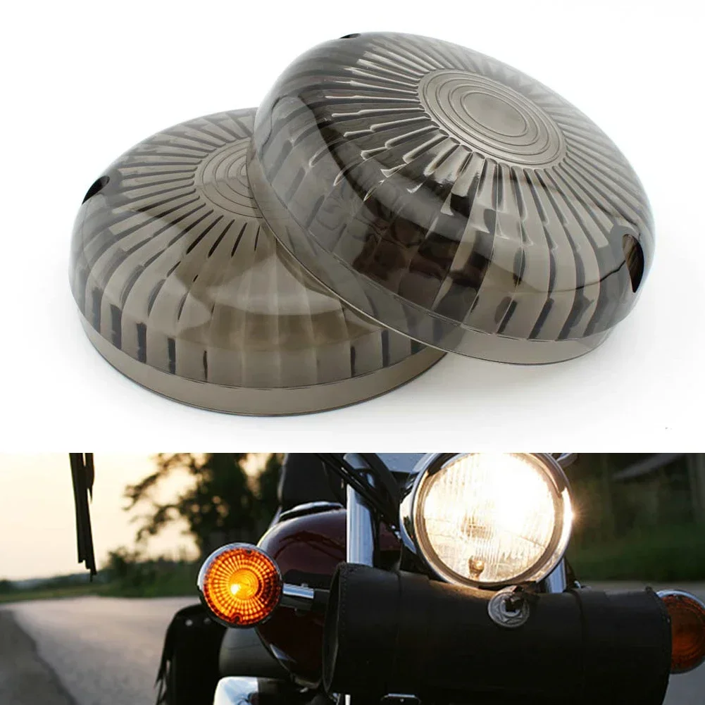 2Pcs Motorcycle Smoke/Clear Turn Signal Light Indicator Lens Cover For Yamaha V-Star 1100 650 Royal Star V-Max Cruisers All Year