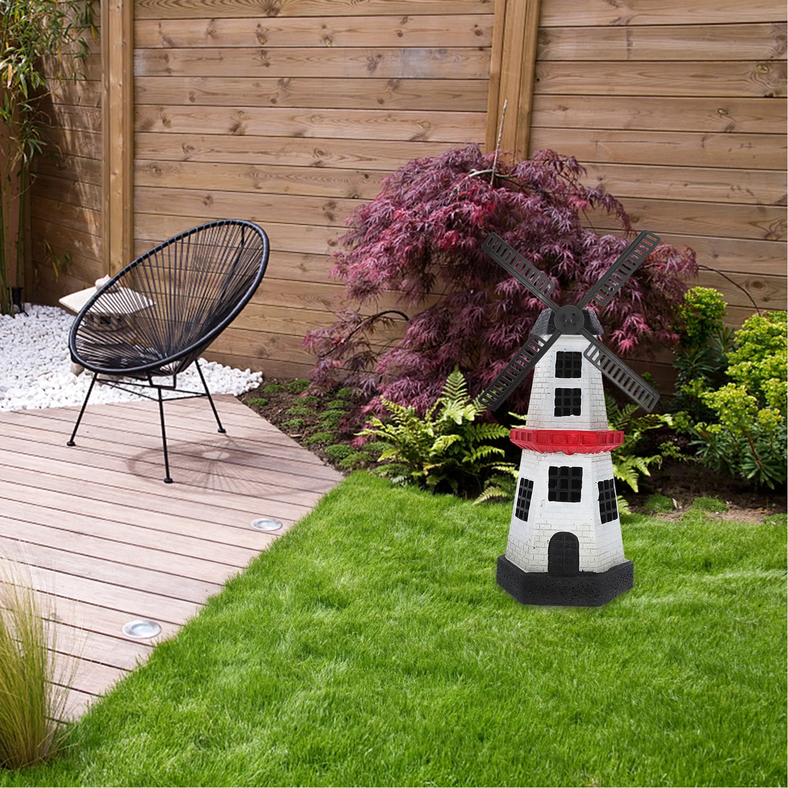 

2Sets Windmill Lighthouse Accessory Weatherproof Plastic Windmill Blades Garden Yard Replacement Parts Replacements Part