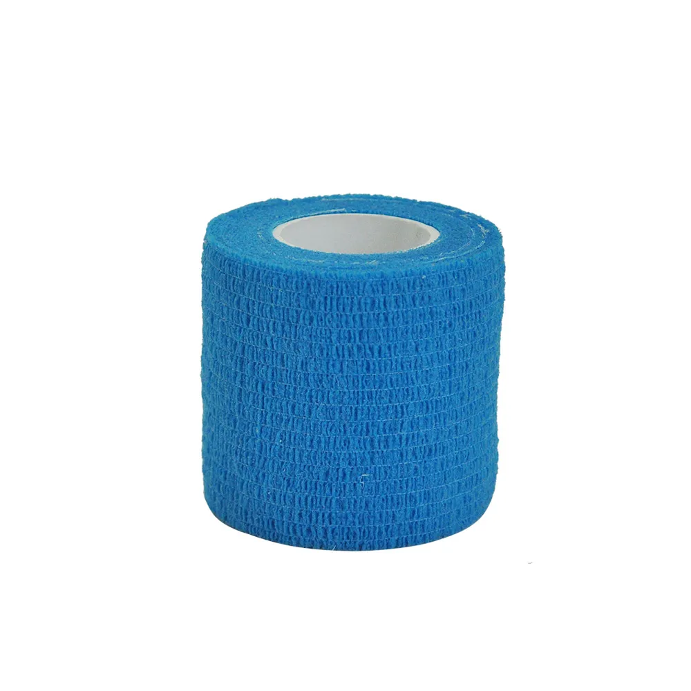 1/6/10 pcs Sky blue Gauze Medical Bandage Self-adhesive Breathable Elastic Bandages for Sports Fixing Finger Wrist Leg