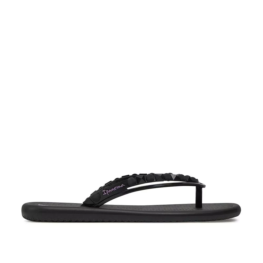 Women's black 27130 Ipanema rubber flip flops 553800054