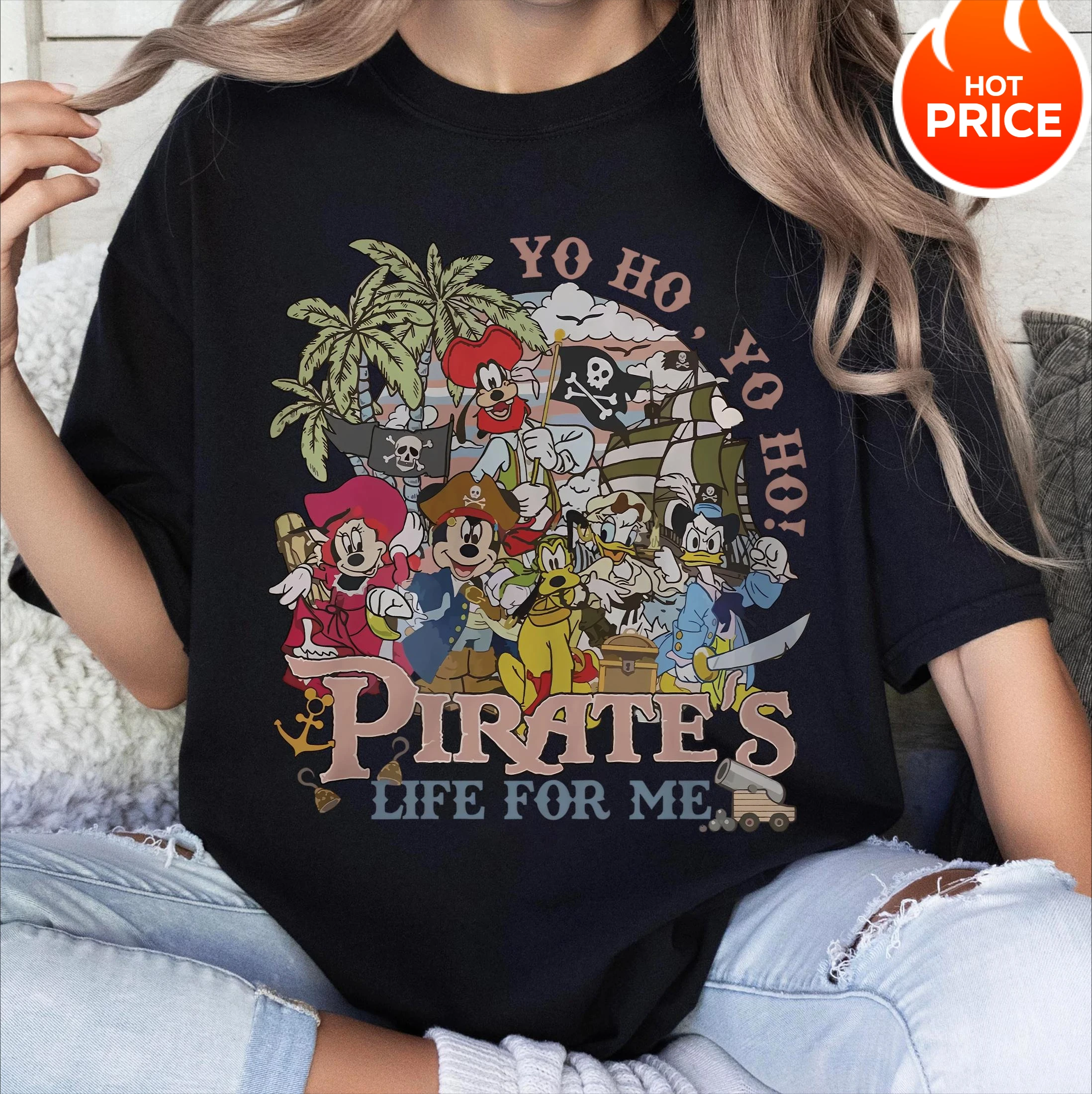 La vita retrò dei pirati per me Topolino e gli amici Maglietta Disney Pirati dei Caraibi Maglietta Disney Maglietta Disney Family Trip