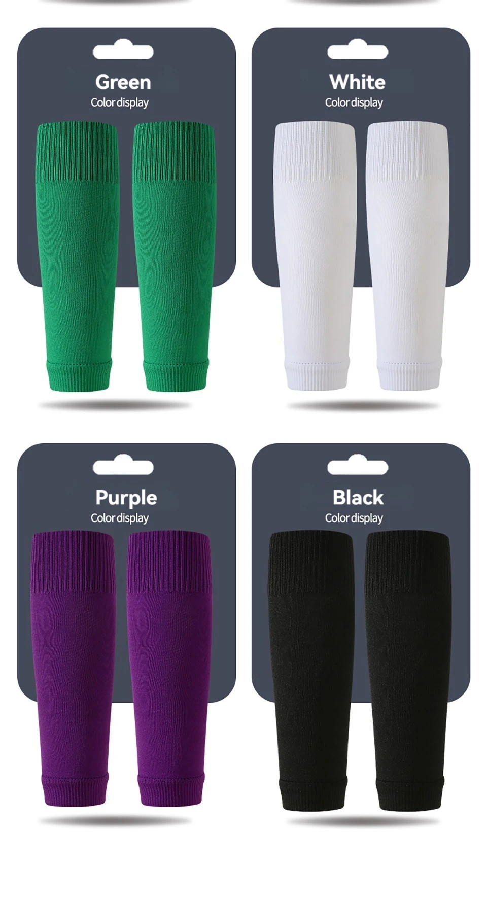 Loogdeel Fußball-Beinschoner-Socken für Erwachsene und Kinder, Schienbeinschützer, Wadenschutz-Socken, Beinabdeckung, atmungsaktive Sportsocken – Detail 13