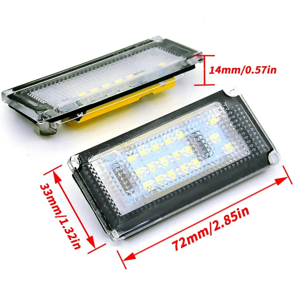 One Set Mini R50 R52 R53 Led Number License Plate Lights Lamp For Bmw Mini Cooper S 6000K Ultra Bright Canbus No Error 12V
