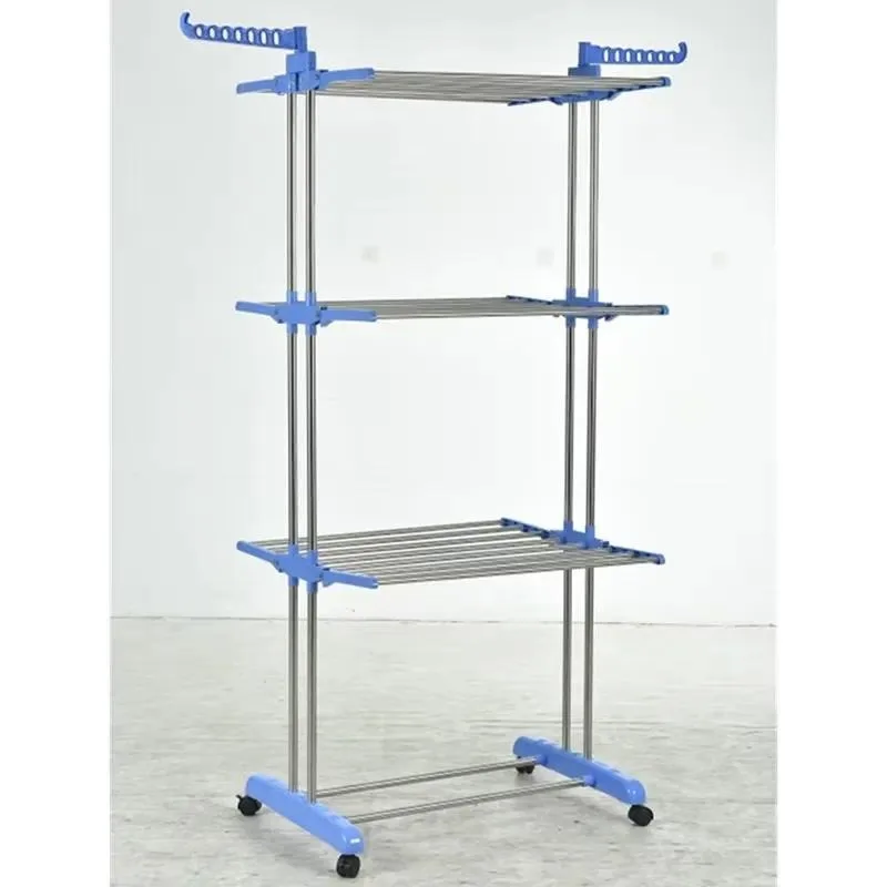 New Metal Multi Functional Foldable Storage Rack Hanger Drying Rack