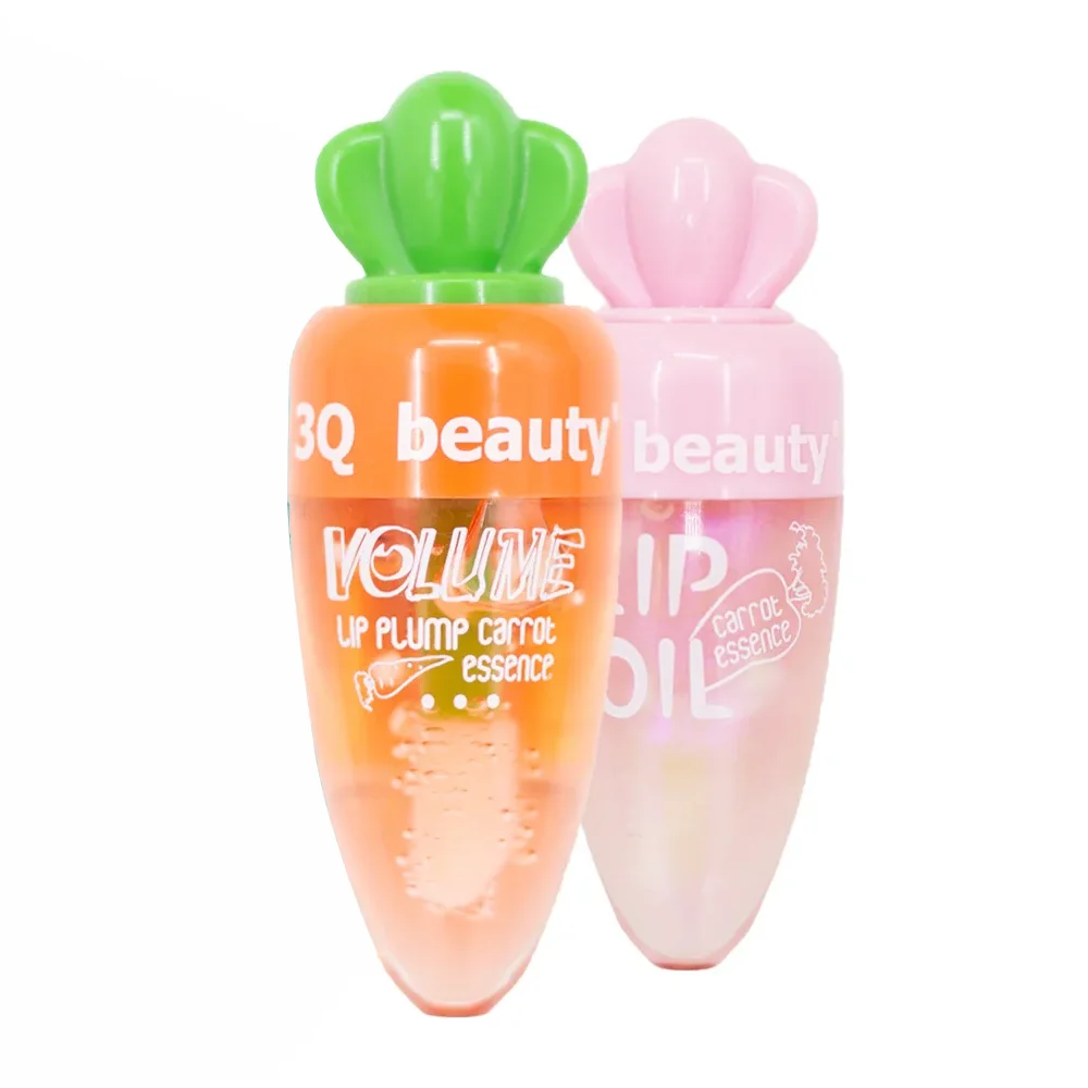 Lovely carota Lip Oil Fresh Fruit Lip Balm Long Lasting Moisturizing Clear Lip Oil rossetto liquido Lip Gloss cosmetici per il trucco